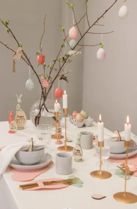 Kitchen Dining Bunny Gnome Easter Table Decor