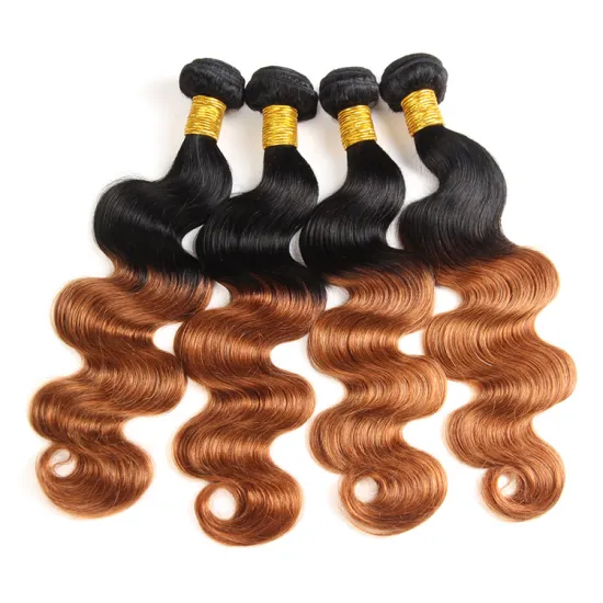 Wholesale cheap brazilian mixed color hair,top quality virgin hair bundles,ombre color   human hair
