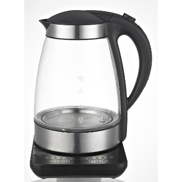 CORDLESS GLASS KETTLE 1.7L Blue LED Lights Boils Water Tea Maker New