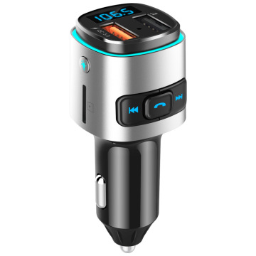 Factory Price QC3.0 Car Bluetooth MP3 FM Transmitter with Hands-free and Voltage Detection