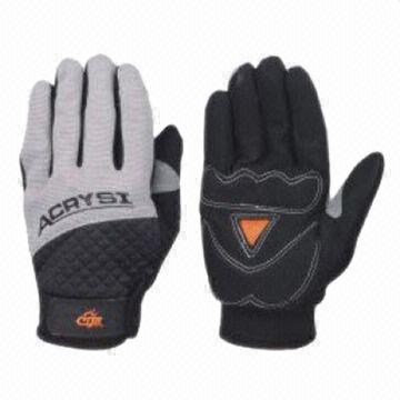 Motorcycling/Bike/Sports Gloves, Comes in Gray, Black and Yellow