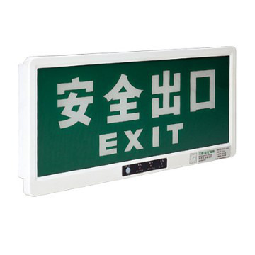 Recessed emergency sign