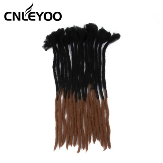 New 15 Roots Soft 24 Inch Ombre Fashion Dread Lock Hair Extension For Adult Daily Use