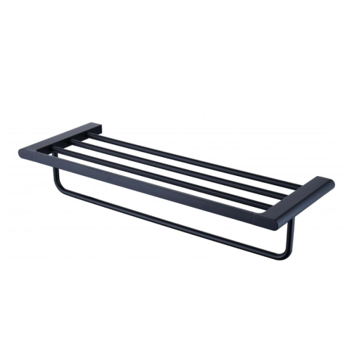 Single layer stainless steel towel rack