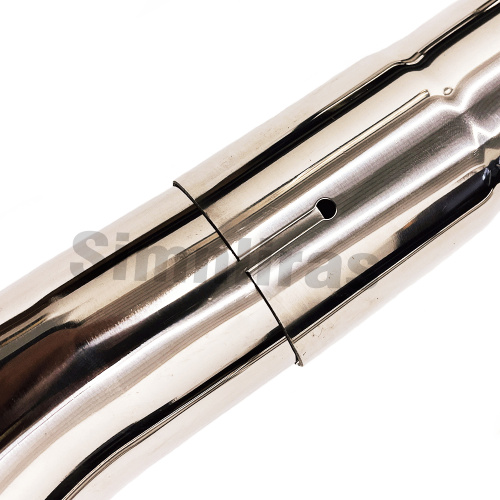 201 rostfreies Achsen-Rücken-Auspuff 60-mm-Rohr für Lexus GS350 L10 2013-18