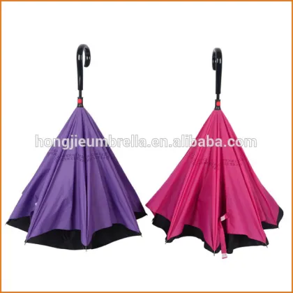 Double Layer Reverse Inverted Kazbrella Umbrella