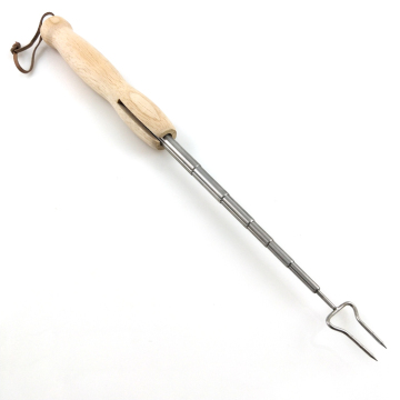 Telescope Wooden Handle Marshmallow Roasting Sticks for BBQ and Camping