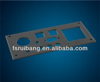 Metal Milled Plate, black anodizing