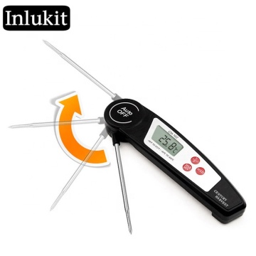 Digital Folding Probe Thermometer for BBQ, Meat, Oven & Kitchen Use