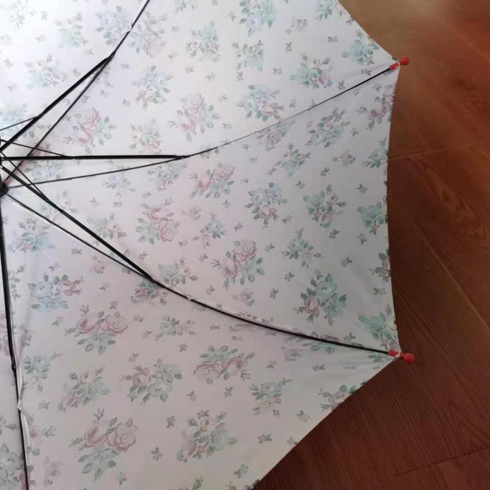 21 "Half Fiber Three Fold Hand Open Umbrella