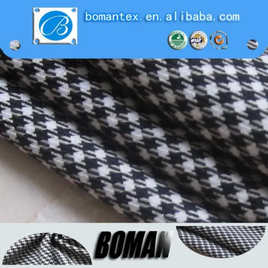 2016 HOT SALE textile T/R houndstooth fabric have good quality spandex fabric