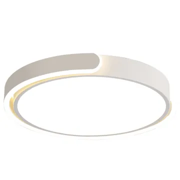 Modern Simple Metal Black and White LED Ceiling Light for Office, Kitchen, and Bedroom - Surface Mounted Design