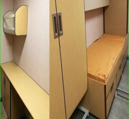 Marine Cabin Single Beds - Offshore Ship Wooden Bed