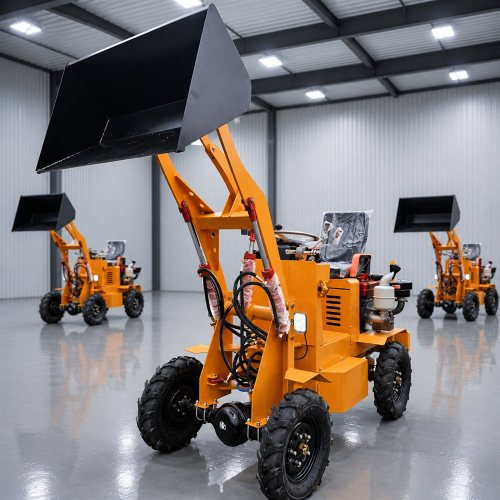 Kompakt Sıfır Emisyon 400kg Elektrikli Kürekli Yükleyici