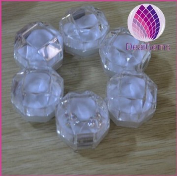 Acrylic Lucid 4x4cm Ring Earring Box Jewelry Package One bag 100Pcs
