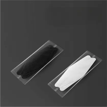 Black white customizable fish shaped mask