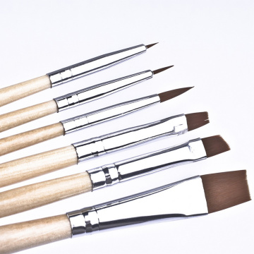 6Pcs Women Halloween Wooden Makeup Body Paintbrushes Cosplay Art Face Paint Make Up Brush Kit Cosmetic Tools