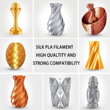 Silk PLA Filament 1.75mm-Shiny Metallic Finish