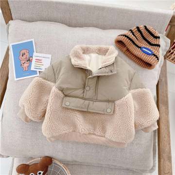 Roupas de inverno meninos e meninas bebê casaco quente