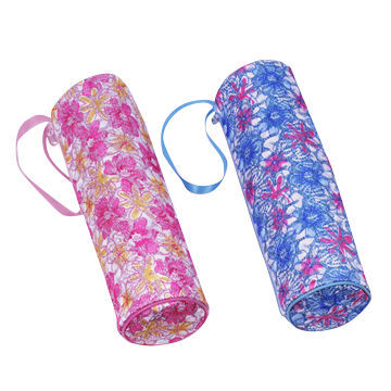 Lace flower barrel pencil cases, measures 7x21cm