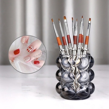 Large Square Half Circle Nail Brush Set with Lid for Color Painting and Nail Art Acrylic