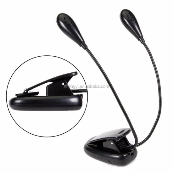 Portable Reading Lamp: Rechargeable, 4LED Mini Book Light with Flexible Clip and Blue Light for Bedroom & Living Room