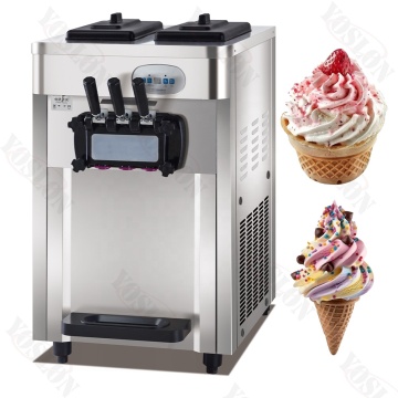 Yoslton 3 Flavor Commercial Soft Serve Ice Cream Machine for Sale