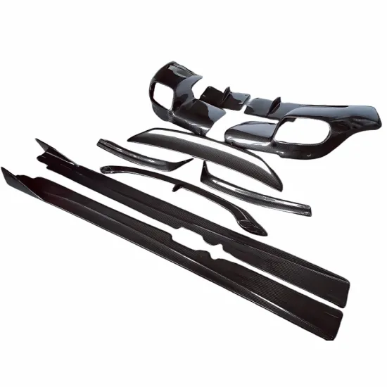 High Quality Carbon Fiber Body Kit for Ferrari F12: RZ Style Front Bumper, Rear Diffuser, Side Skirts & Rear Spoiler