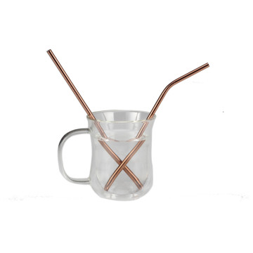 Copper Food Grade Stainless Steel Drinking Straws Set