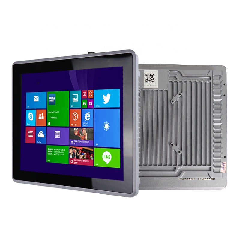 Embedded fanless all in one touch screen panel pc outdoor waterproof Industrial capacitive touch screen1