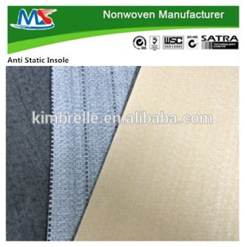 Nonwoven insole materials with Anti static properties
