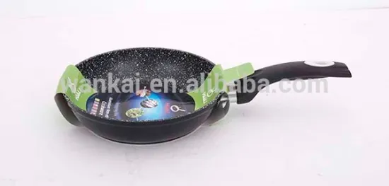Aluminum nonstick marble wok