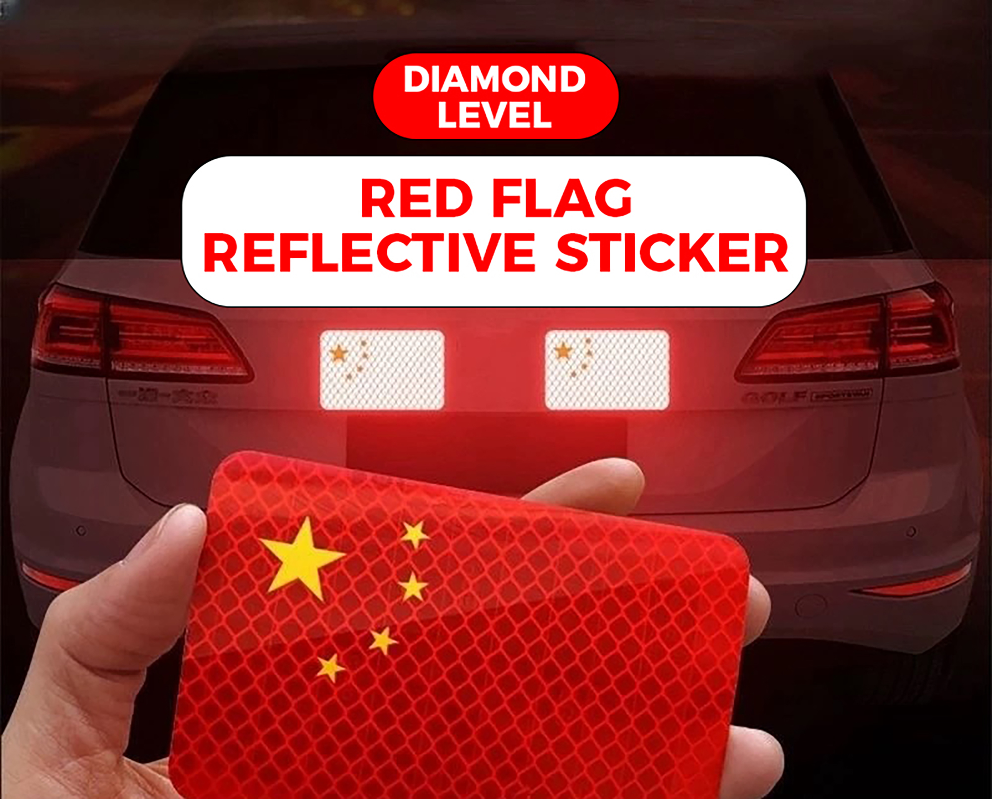 High Visibility Reflective Car Sticker