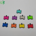 Bentuk Bone Custom Silicone Pet Tag