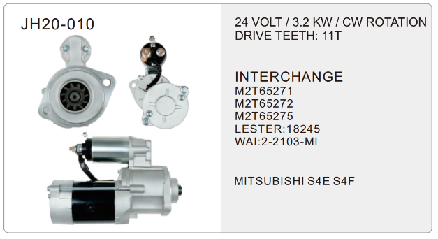 Mitsubishi truck starter-JH20-010-X