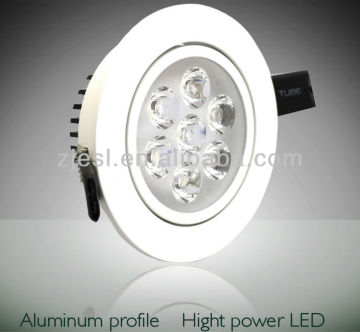 New Items 3 years warranty 7X1W rohs downlights