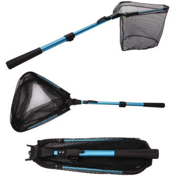 Robust Aluminum Telescopic Folding Fishing Net with 16-inch Hoop