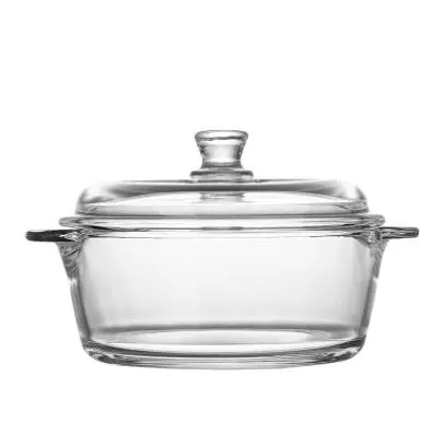 Glass Stockpot with Glass Cover in Amber Color: Find the Perfect Kitchen Essential