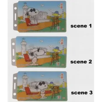 3D lenticular plastic card