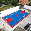 preset basketball court rubber rolls