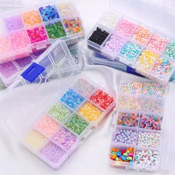 10 Grids Glass Seed Beads Kit: Friendship Bracelet and Jewelry Making Kit