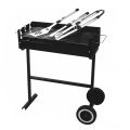 backyard wheels bbq grill with barbecue tools set