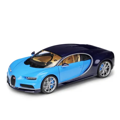 1:18 Scale Welly Diecast Model - Chiron Luxury Car Metal Toy with Moving Wheels