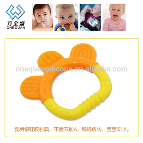 wholesale Cute Baby Rattle Toy silicone corner teether