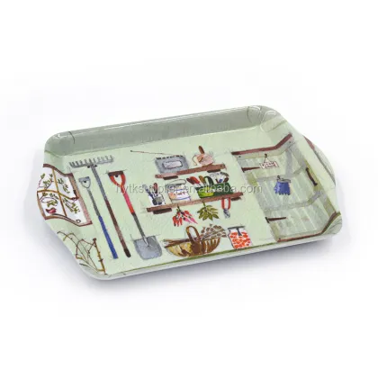 Custom Print Melamine Trays - Rectangular Plastic Serving Trays