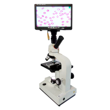 Binocular LED Insect Blood Microscope with HD Digital Camera