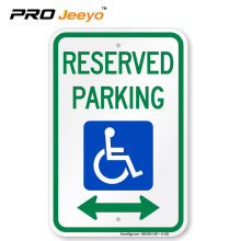 reflective reserved parking sign