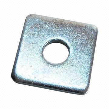 Quadratische Unterlegscheibe, hergestellt aus Stahl, Messing und Edelstahl