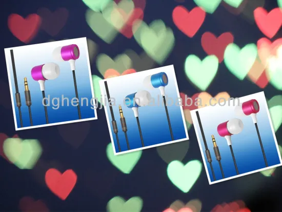 2014 newest china supplier metal earphones with mic for computer/pc/mp3/mobile phone