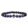 Gemstone 8mm Black Lava Stone With Hematite Cross Stretch Bracelet Natural Stone Round Beads Handmade Charm Bracelet for Women